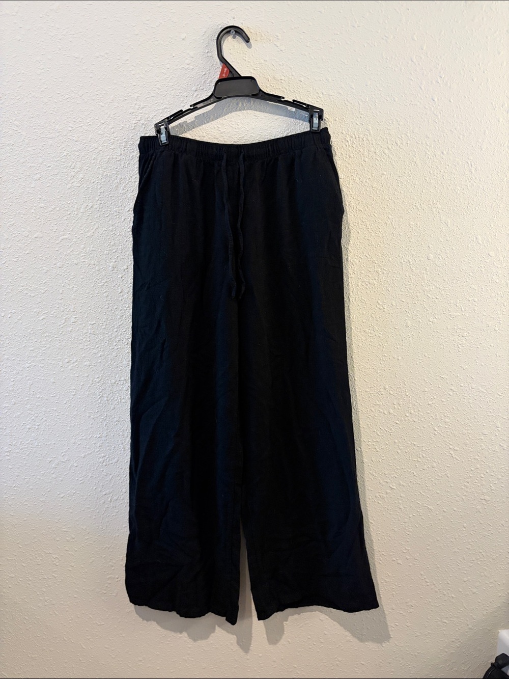 Stradivarius Classic Black Drawstring Pants